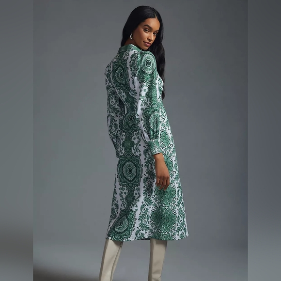 Nwt! Kachel Printed Maxi Shirt Dress. Sz. Extra Large XL - Picture 3 of 12